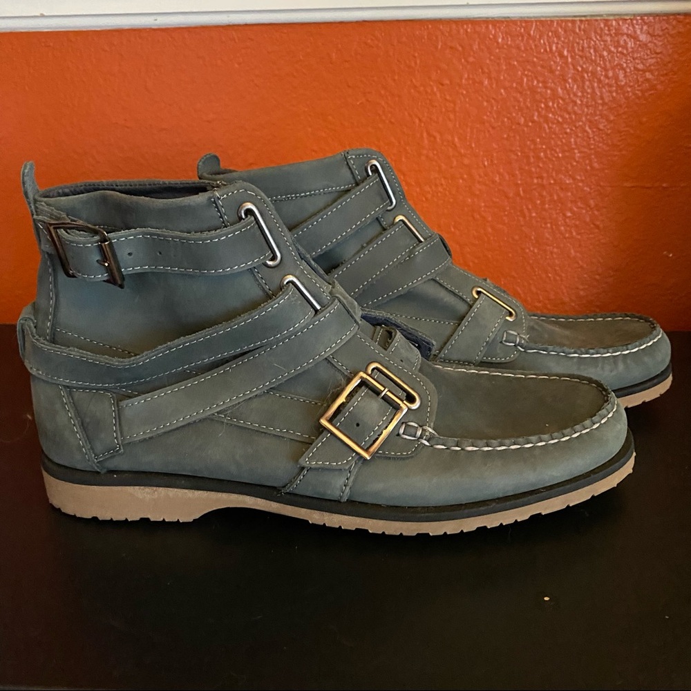 Vane x Sebago Ankle Boots Slate Leather Chukka Mens size 10.5 New Vibram Sole